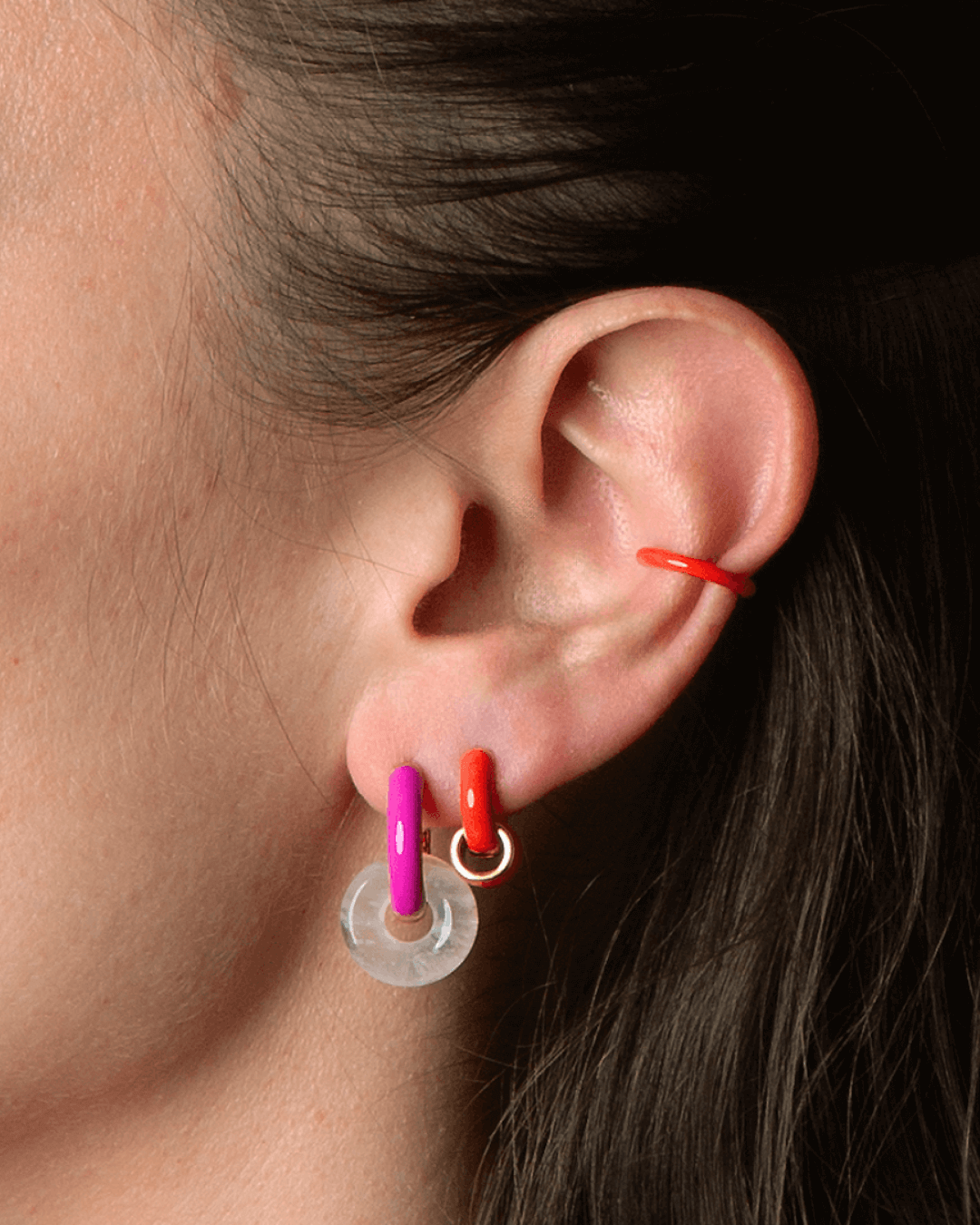 Orecchino HOOP COLOR - Tangerine - MOOPSCL - TANGmini