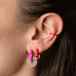 Orecchino HOOP COLOR - Tangerine - MOOPSCL - TANGmini