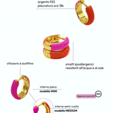 Orecchino HOOP COLOR - Tangerine - MOOPSCL - TANGmini