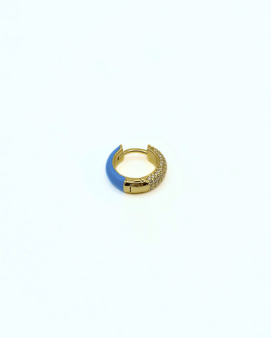 Orecchino HOOP GEMS - Aqua - MOOPSGEMS - AQUAmini