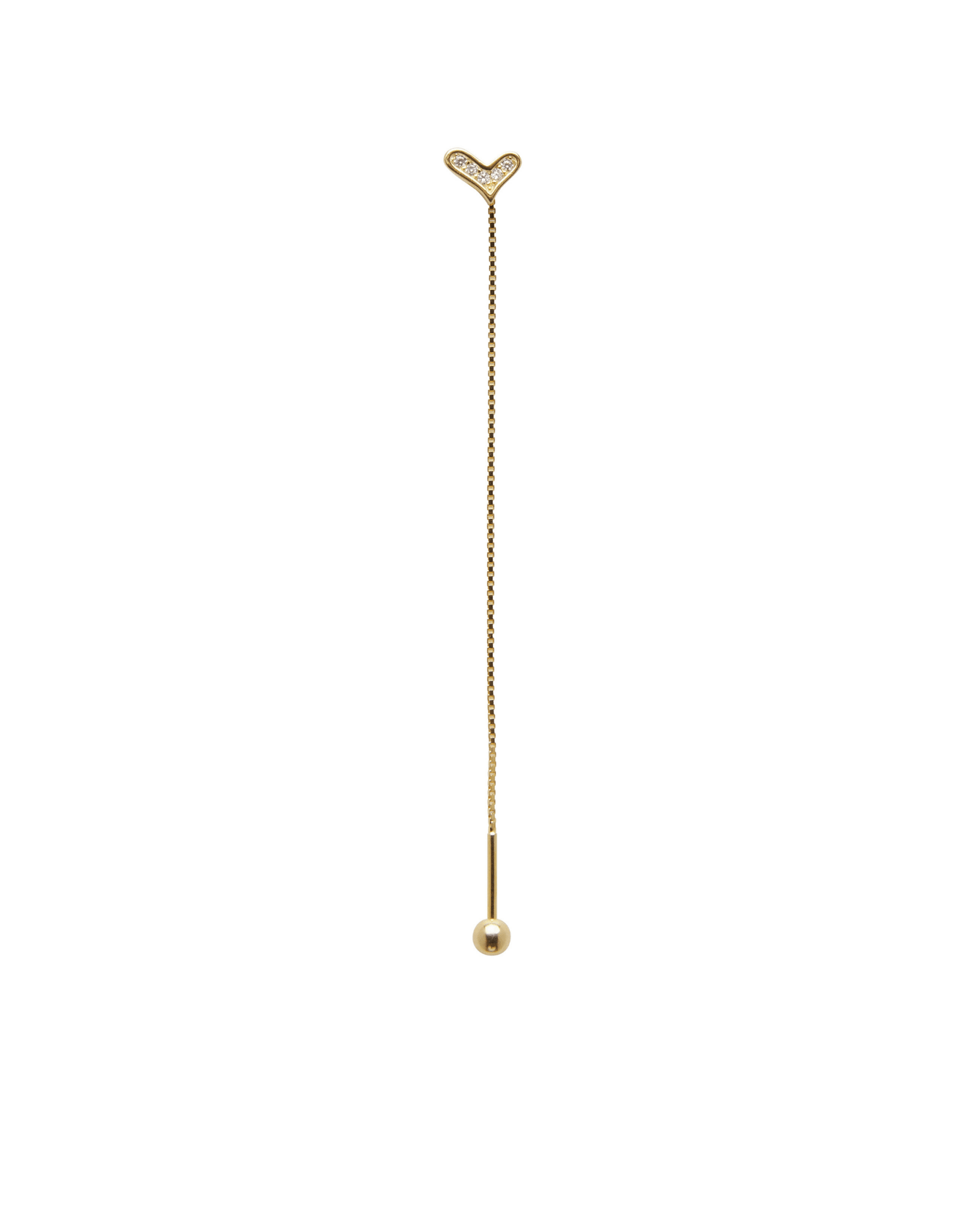 Orecchino FLOOX HEART - Gold - MOOPSFL-LO-001