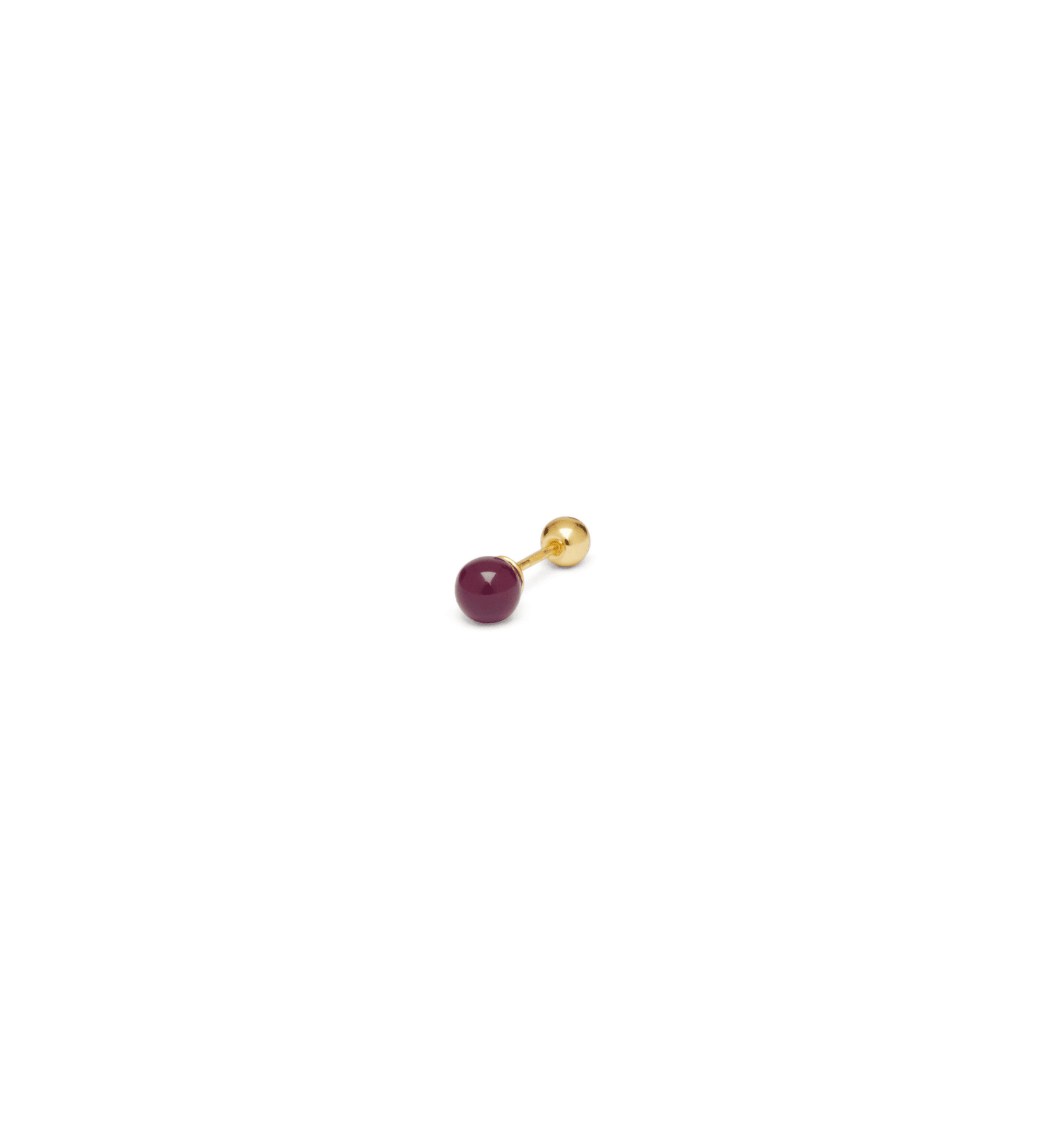 Orecchino DOT COLOR - Gold Plum - MOOPSPI-CO-006