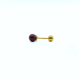 Orecchino DOT COLOR - Gold Plum