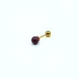 Orecchino DOT COLOR - Gold Plum