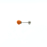 Orecchino DOT COLOR - Silver Apricot