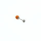 Orecchino DOT COLOR - Silver Apricot