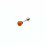 Orecchino DOT COLOR - Silver Apricot