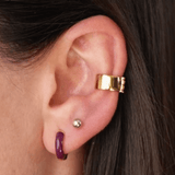 Orecchino HOOP GEMS - Plum