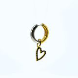 Charm SPARKLE HEART - Nero