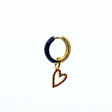Charm SPARKLE HEART - Ruby