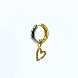 Charm SPARKLE HEART - Bianco