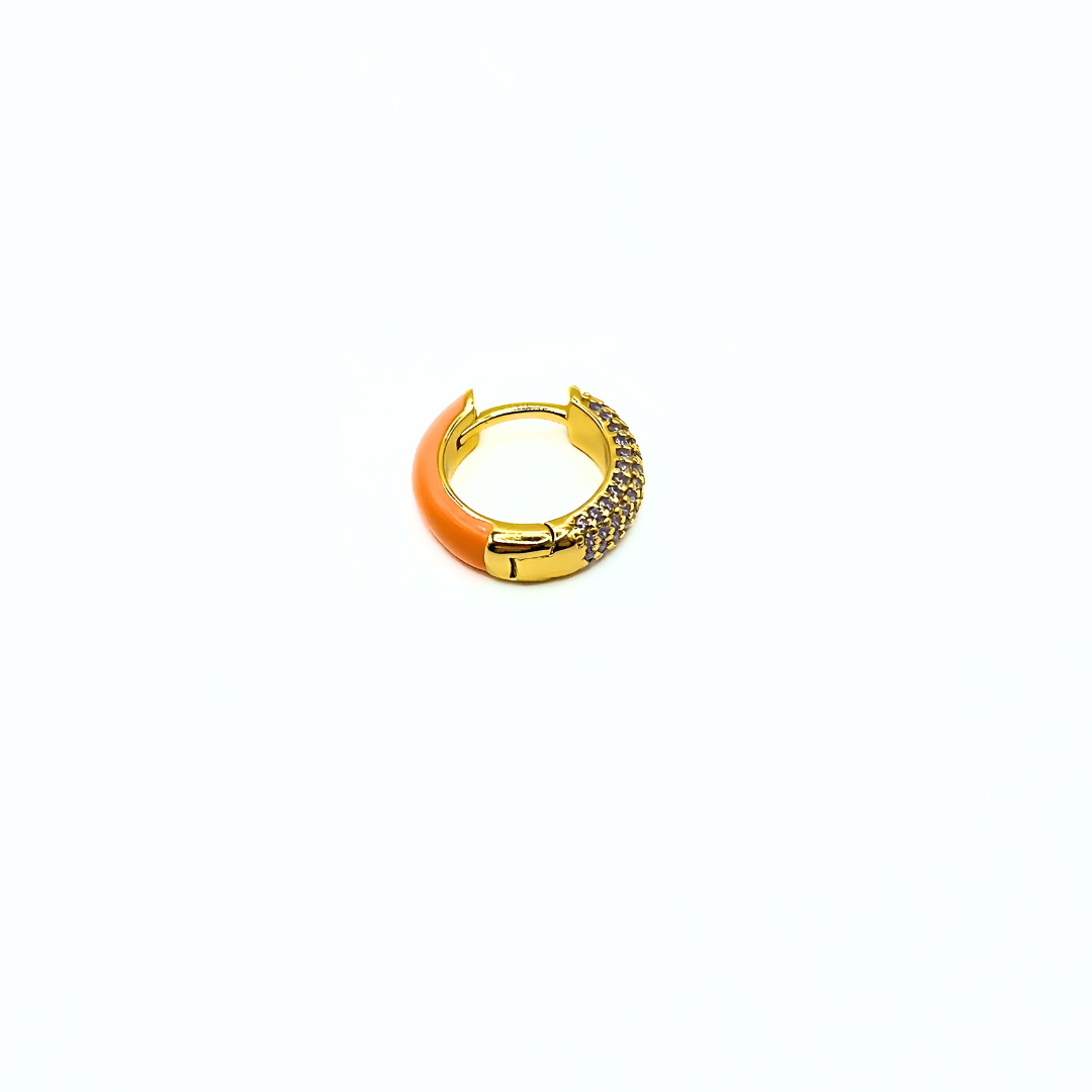 Orecchino HOOP GEMS - Apricot
