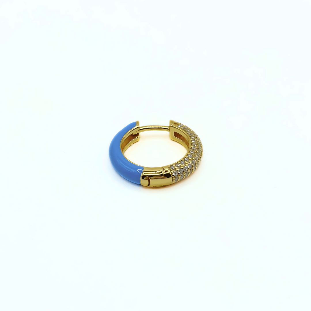 Orecchino HOOP GEMS - Aqua