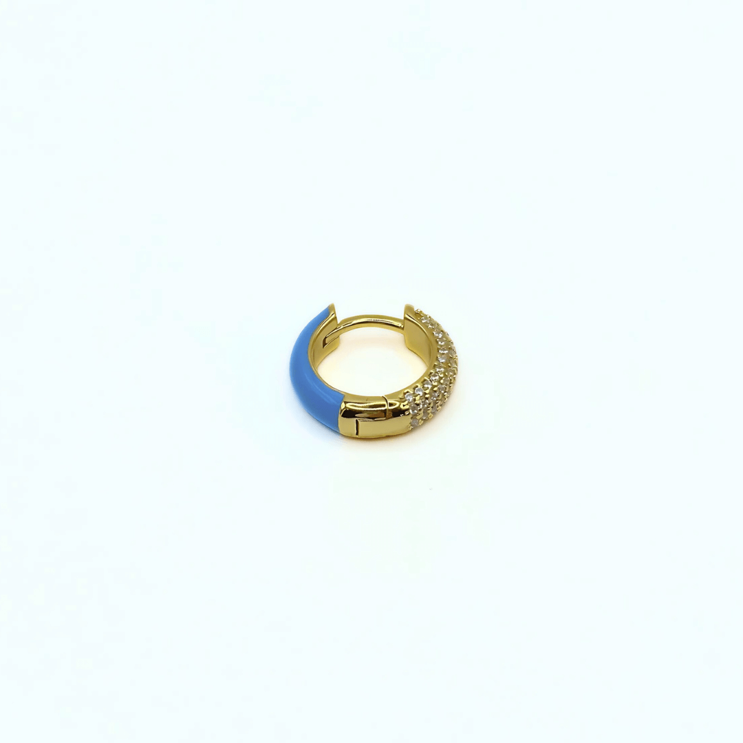 Orecchino HOOP GEMS - Aqua