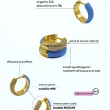Orecchino HOOP GEMS - Aqua