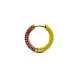 Orecchino HOOP GEMS - Lemon