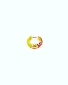 Orecchino HOOP GEMS - Lemon