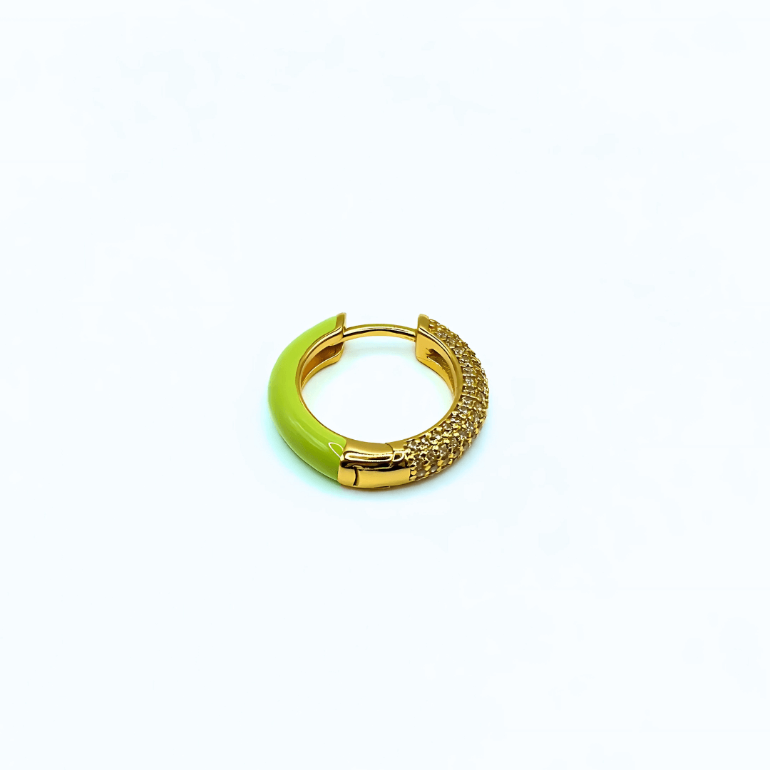 Orecchino HOOP GEMS - Matcha