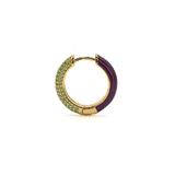 Orecchino HOOP GEMS - Plum