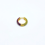 Orecchino HOOP GEMS - Plum