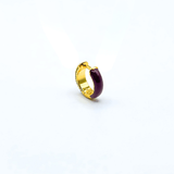 Orecchino HOOP GEMS - Plum