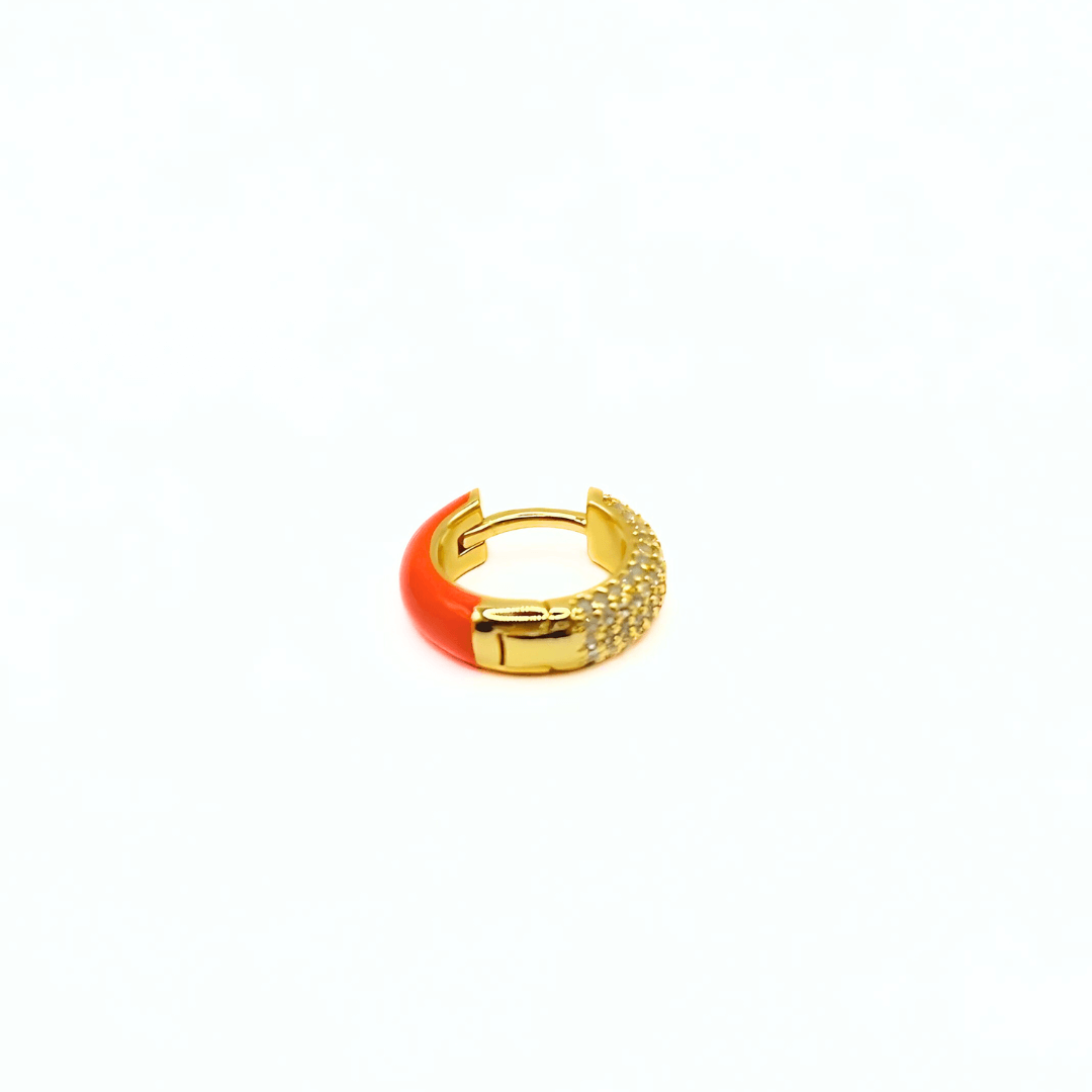 Orecchino HOOP GEMS - Tangerine