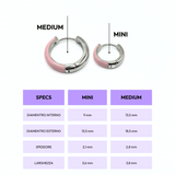 Orecchino HOOP NEUTRAL - Dual Rose
