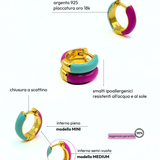Orecchino HOOP COLOR - Berry