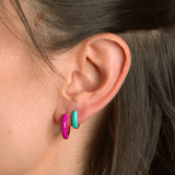 Orecchino HOOP COLOR - Berry