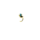 Orecchino LOOP BUTTERFLY - Blue Black