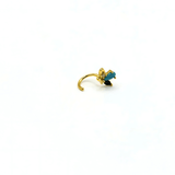 Orecchino LOOP BUTTERFLY - Blue Black