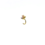 Orecchino LOOP BUTTERFLY - Light Rose