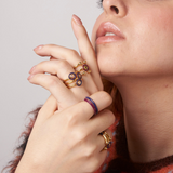 Anello B-RING - Gold Plum