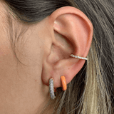 Orecchino HOOP GEMS - Apricot
