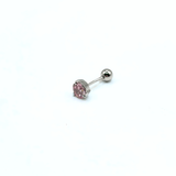 Orecchino DOT SHINY - Silver Pink
