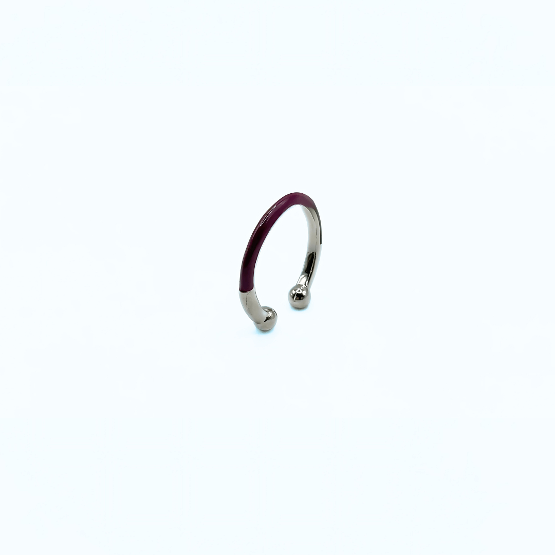 Anello B - RING - Silver Plum - MOOPSBRing - SP