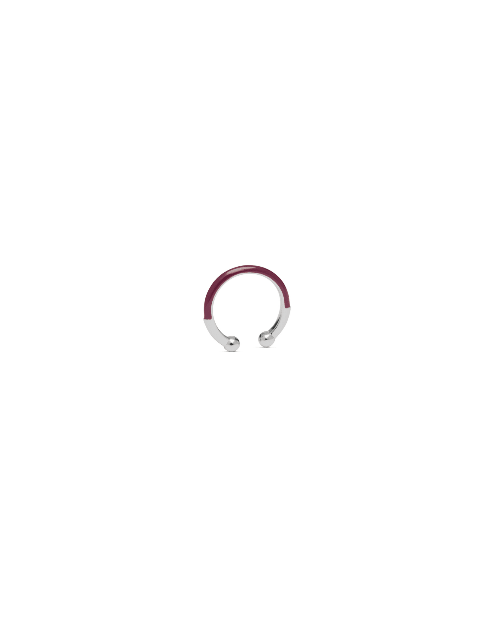 Anello B - RING - Silver Plum - MOOPSAN-BR-004