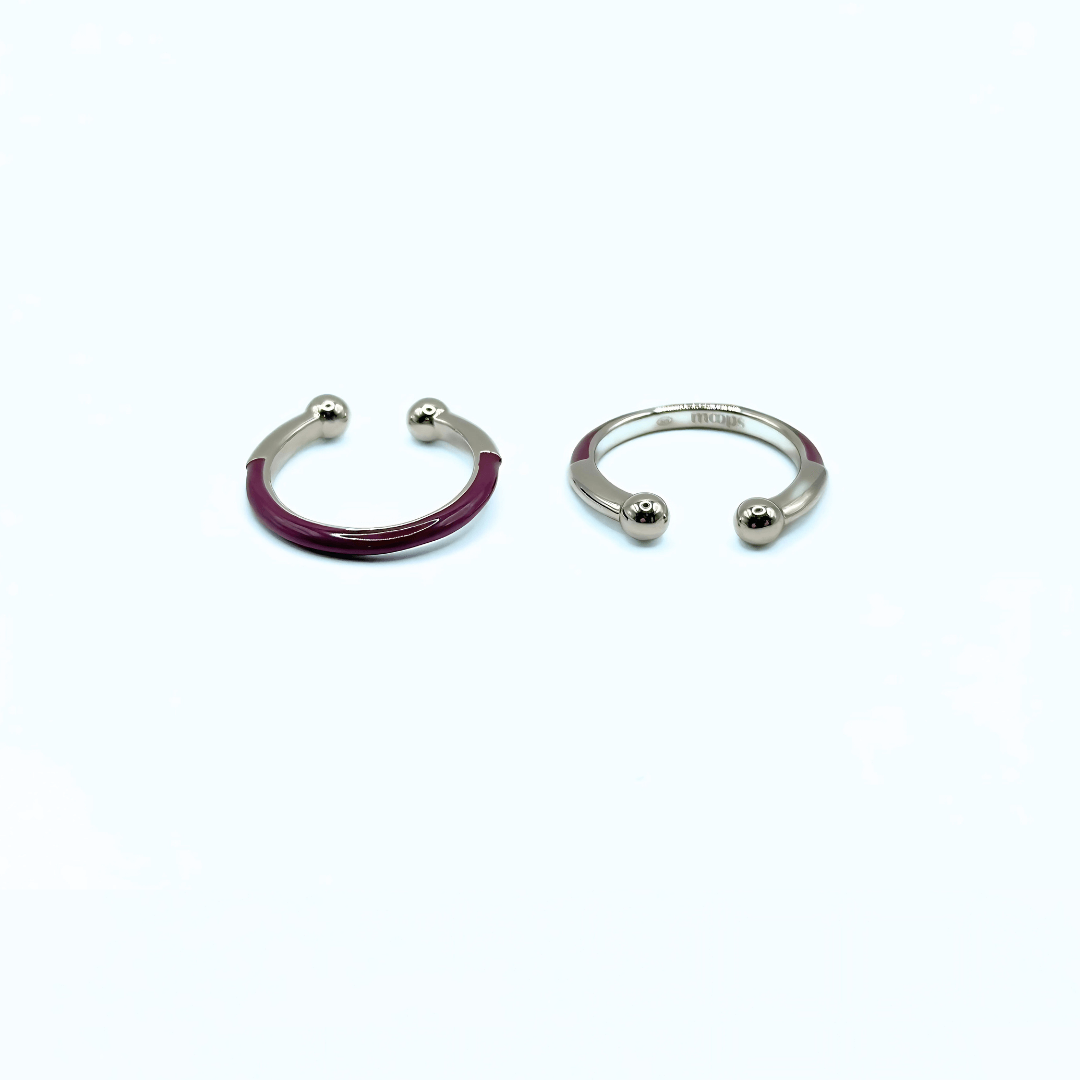 Anello B - RING - Silver Plum - MOOPSBRing - SP