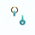 Charm DONUT STONES - Magnesite Turchese - MOOPSDon - Stones - MTur