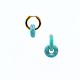 Charm DONUT STONES - Magnesite Turchese - MOOPSDon - Stones - MTur