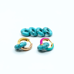 Charm DONUT STONES - Magnesite Turchese - MOOPSDon - Stones - MTur