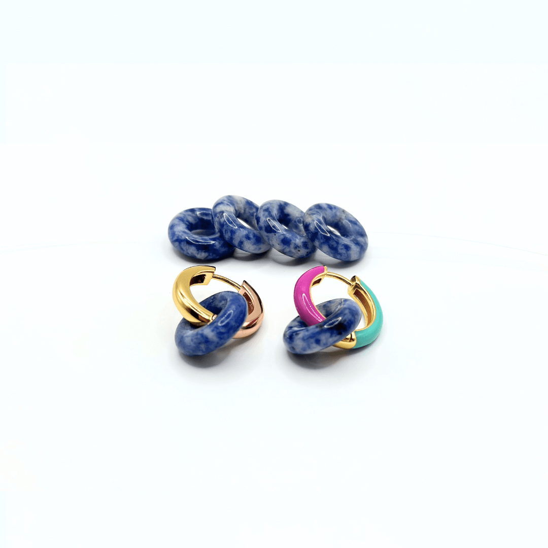 Charm DONUT STONES - Sodalite Blu - MOOPSDon - Stones - SodBlu