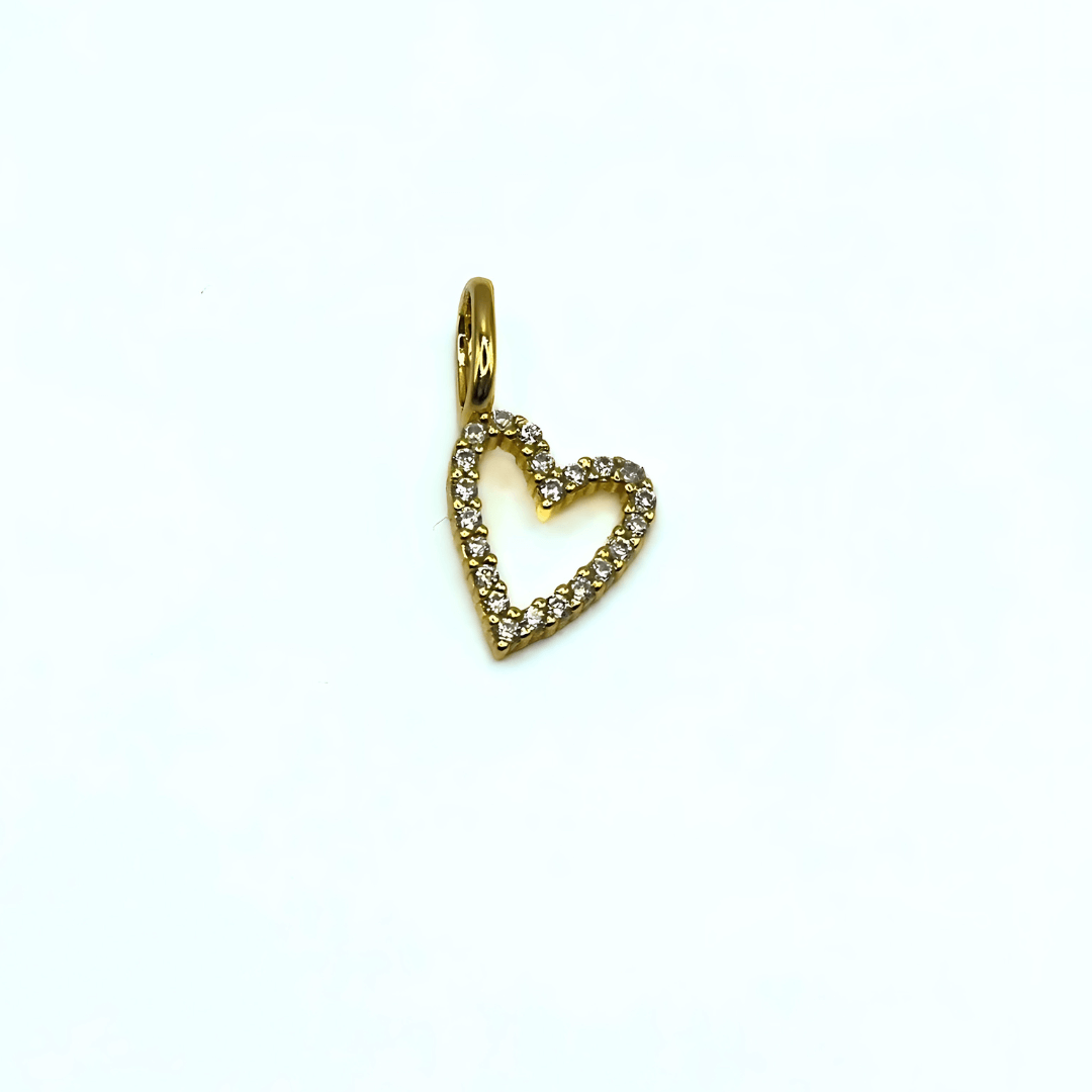Charm SPARKLE HEART - Bianco - MOOPSSPARK - HEA - B