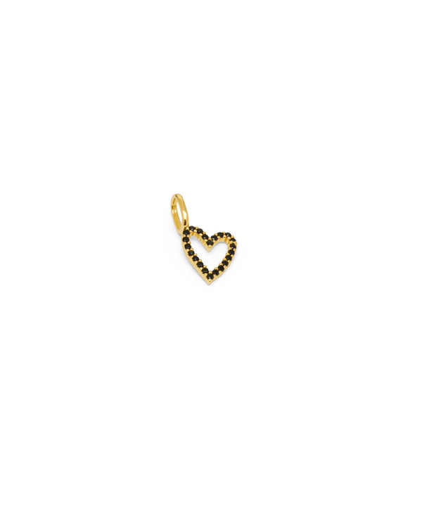 Charm SPARKLE HEART - Black