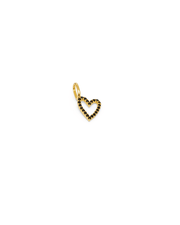 Charm SPARKLE HEART - Black