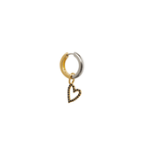 Charm SPARKLE HEART - Black - MOOPSCH-GM-002