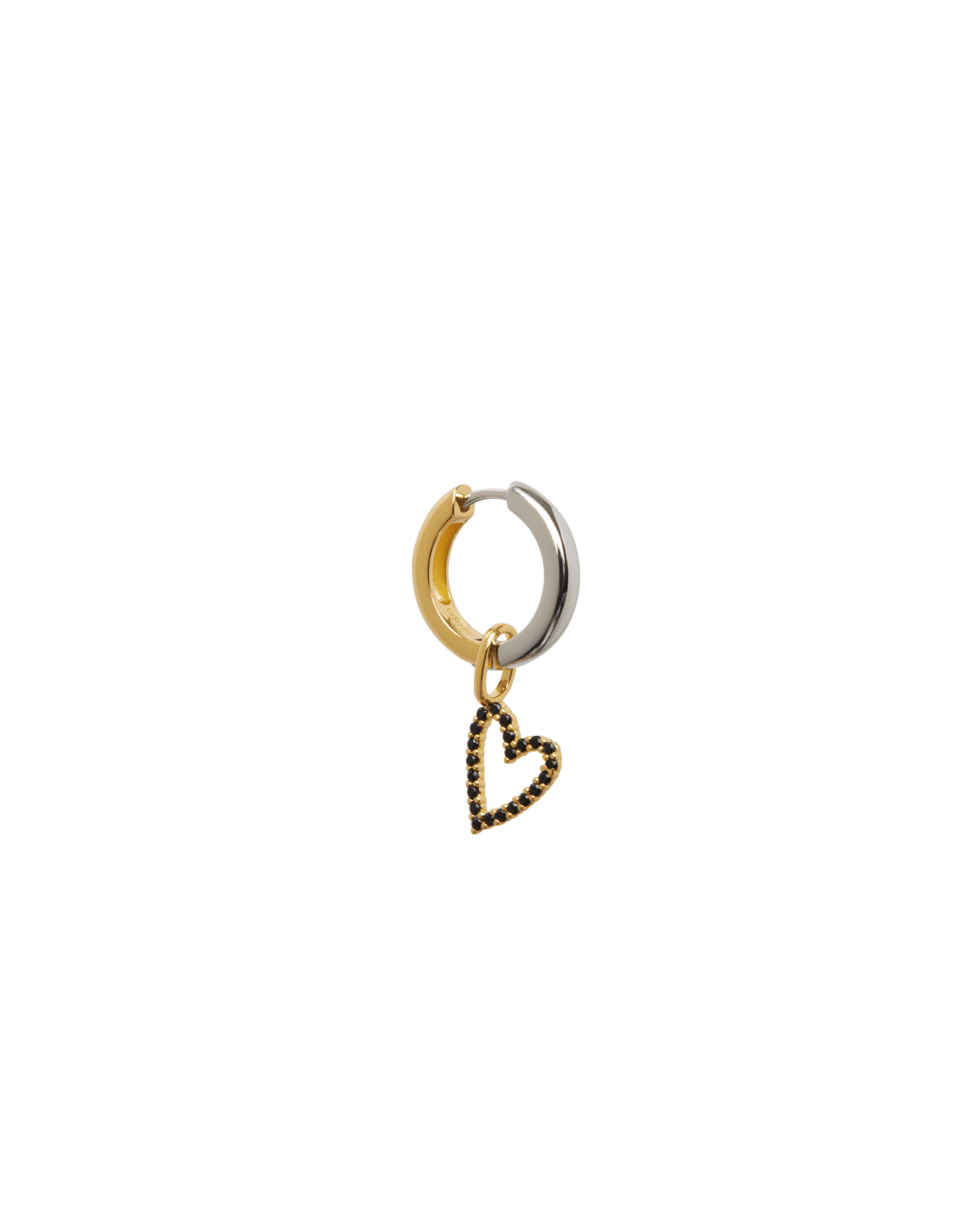 Charm SPARKLE HEART - Black - MOOPSCH-GM-002