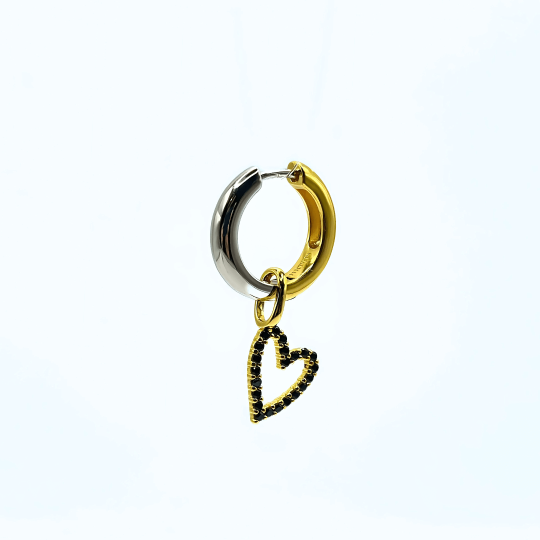 Charm SPARKLE HEART - Nero - MOOPSSPARK - HEA - N