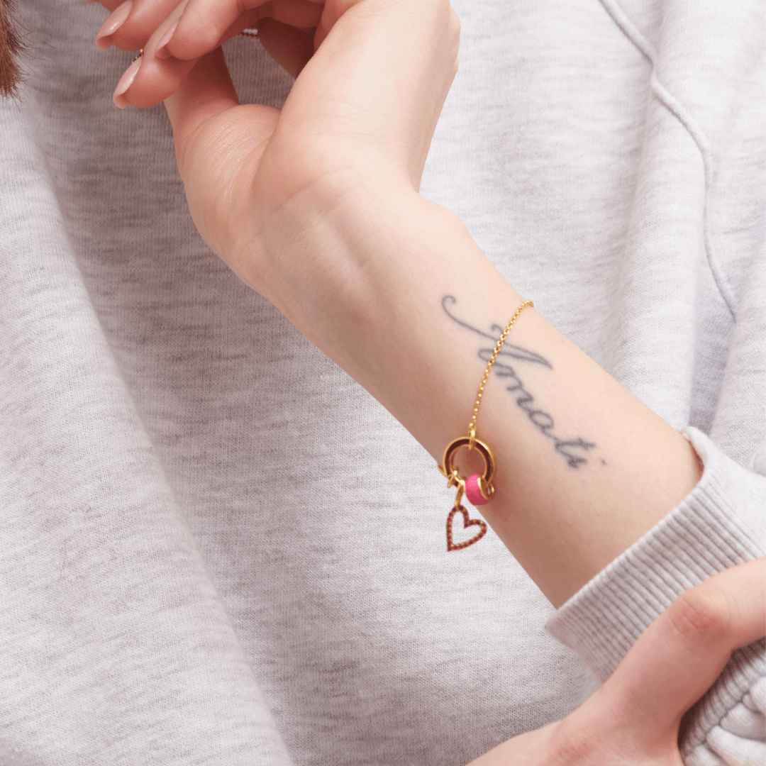 Charm SPARKLE HEART - Ruby - MOOPSSPARK - HEA - R