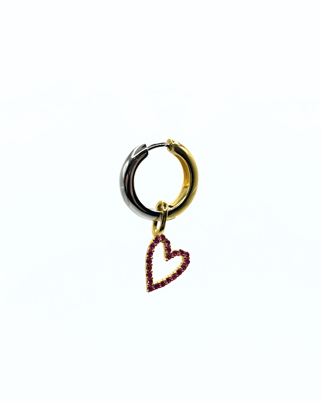 Charm SPARKLE HEART - Ruby - MOOPSSPARK - HEA - R